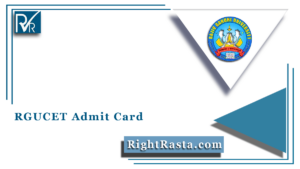 RGUCET Admit Card