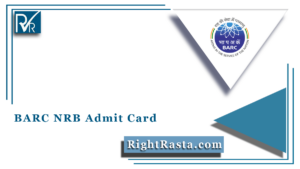 BARC NRB Admit Card