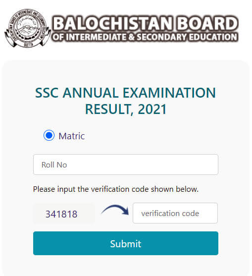Balochistan Board Result