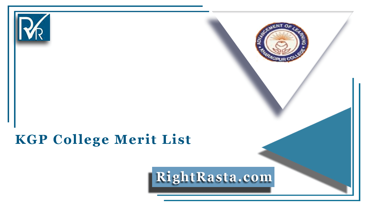 KGP College Merit List