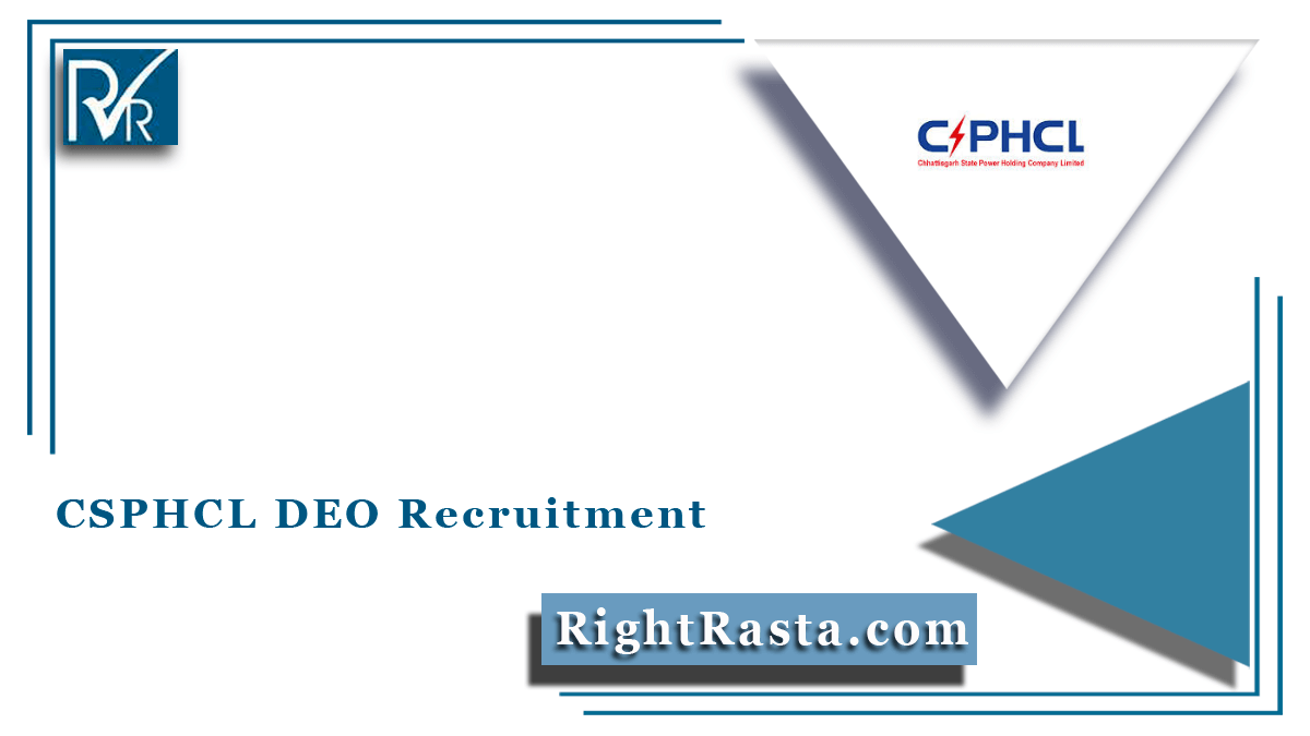 CSPHCL DEO Recruitment
