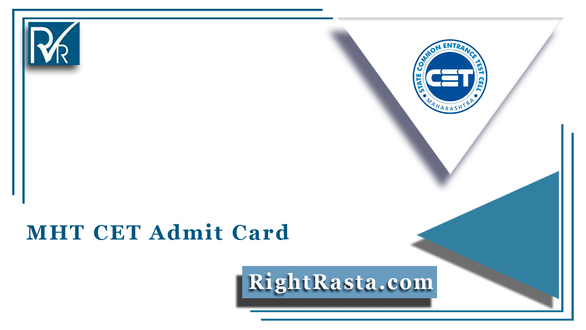 MHT CET Admit Card