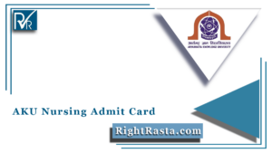 AKU Nursing Admit Card
