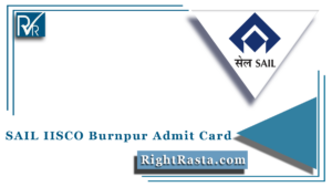 SAIL IISCO Burnpur Admit Card