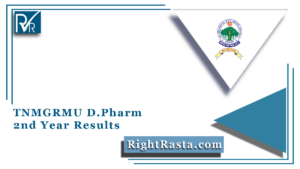 TNMGRMU D.Pharm 2nd Year Results