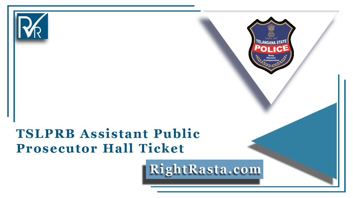 TSLPRB Assistant Public Prosecutor Hall Ticket