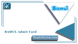 BAMUL Admit Card