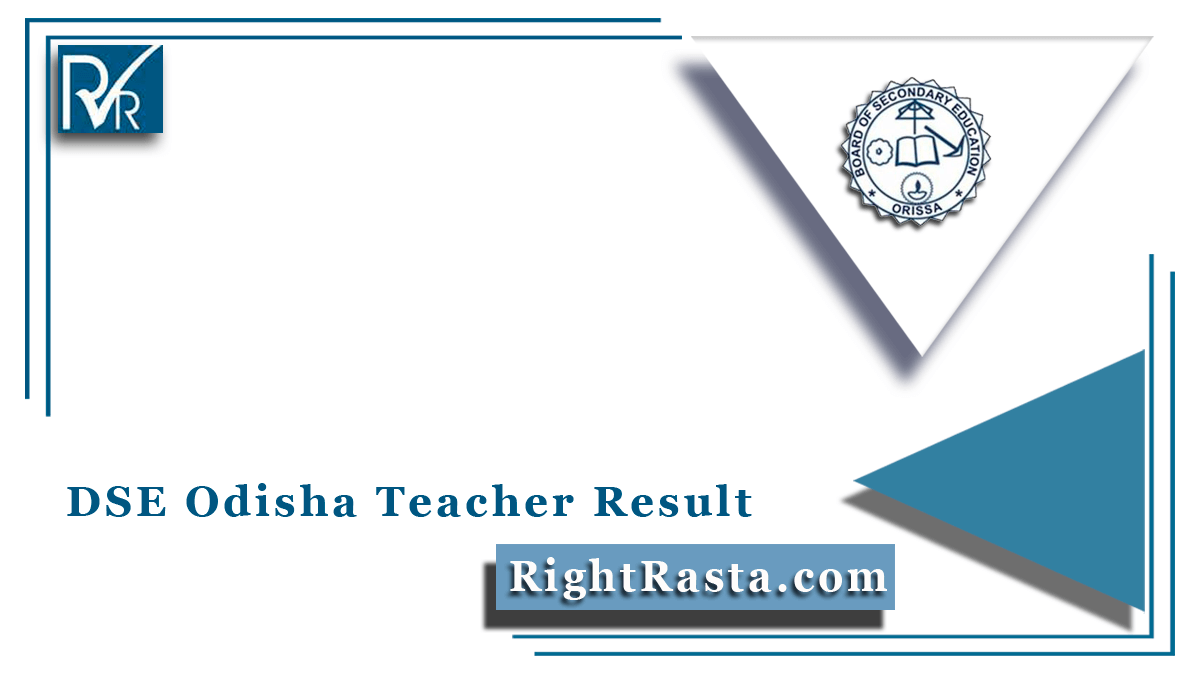 DSE Odisha Teacher Result