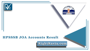 HPSSSB JOA Accounts Result