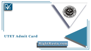 UTET Admit Card