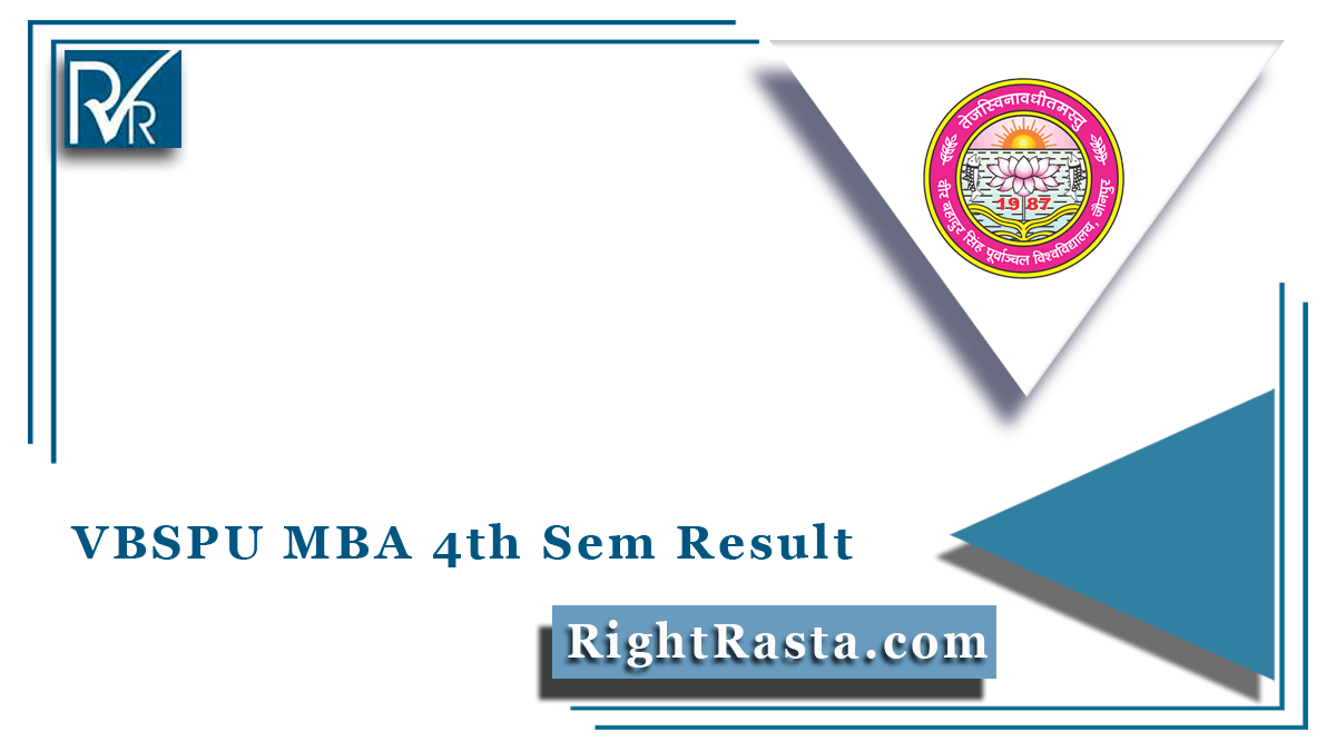 VBSPU MBA 4th Sem Result
