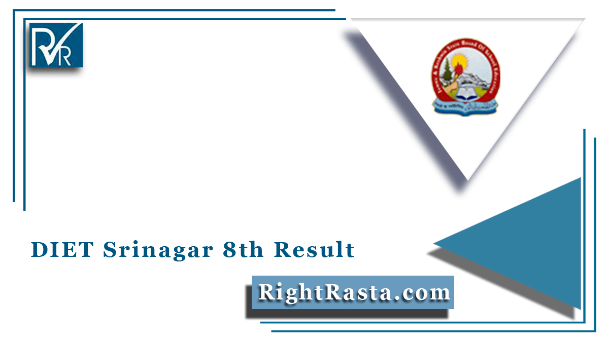 DIET Srinagar 8th Result