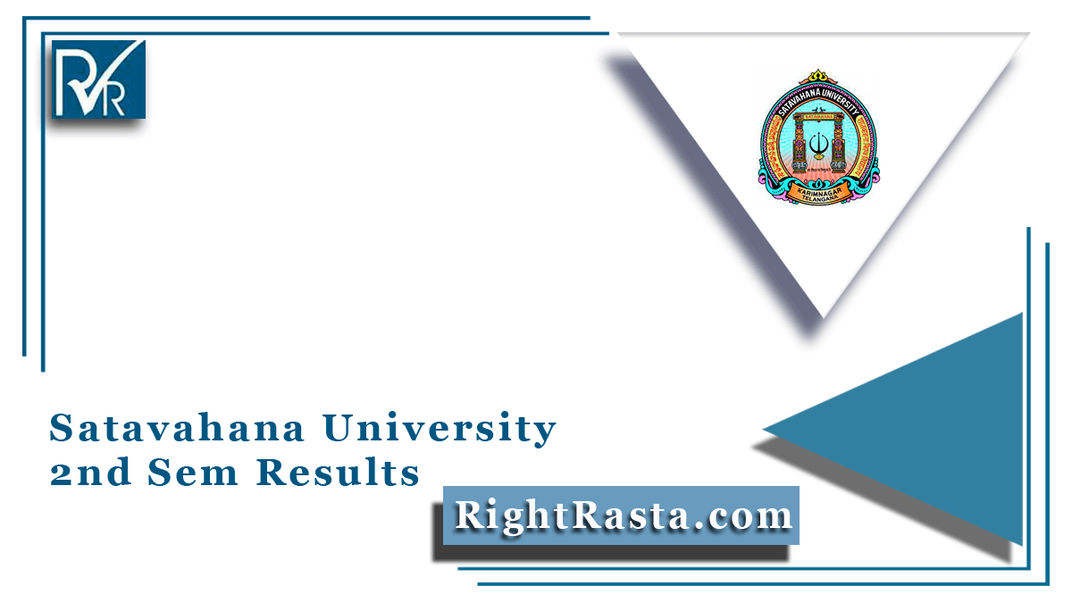 Satavahana University 2nd Sem Results