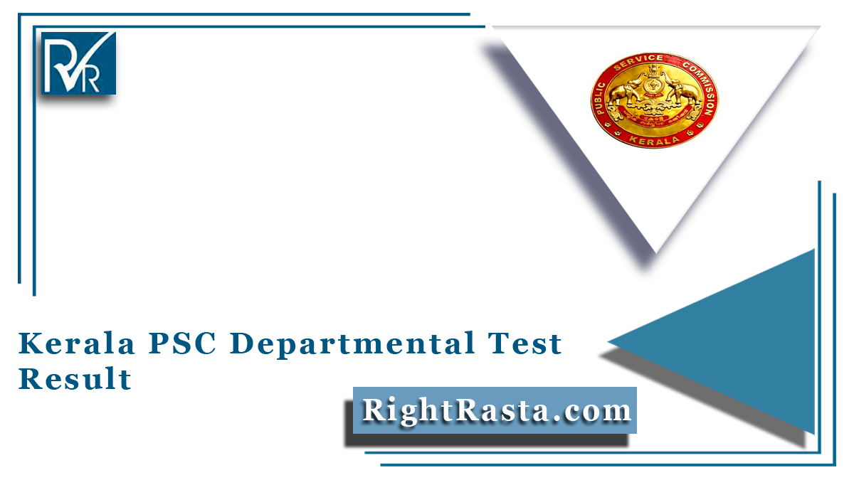 Kerala PSC Departmental Test Result