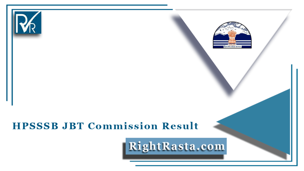 HPSSSB JBT Commission Result