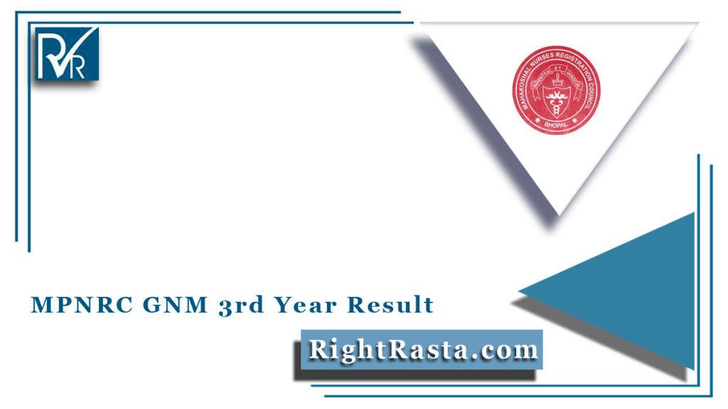 MPNRC GNM 3rd Year Result