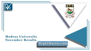 Madras University November Results