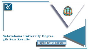 Satavahana University Degree 5th Sem Results