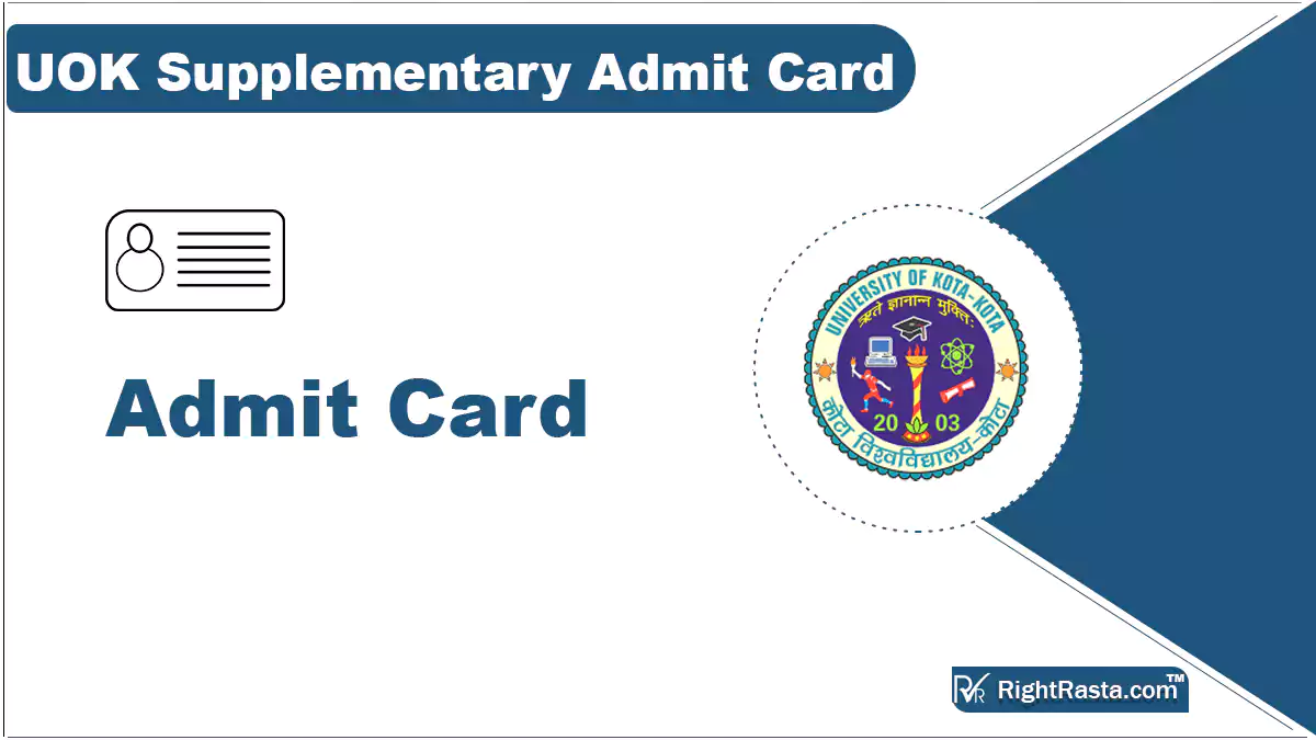 UOK Supplementary Admit Card