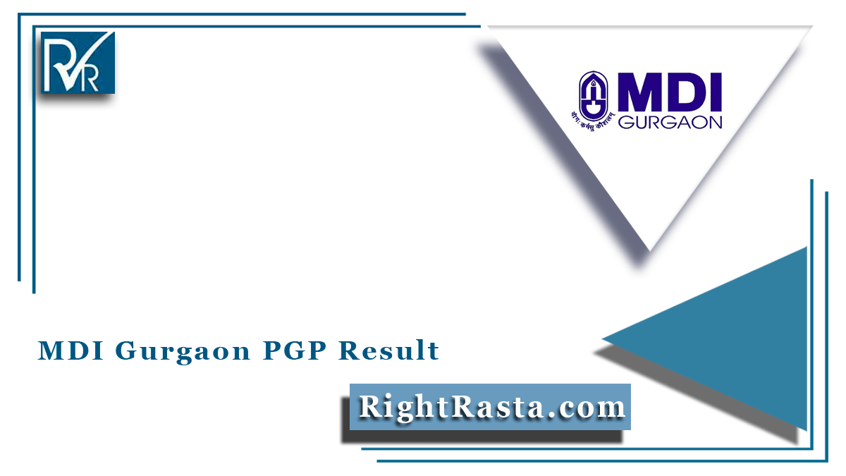 MDI Gurgaon PGP Result
