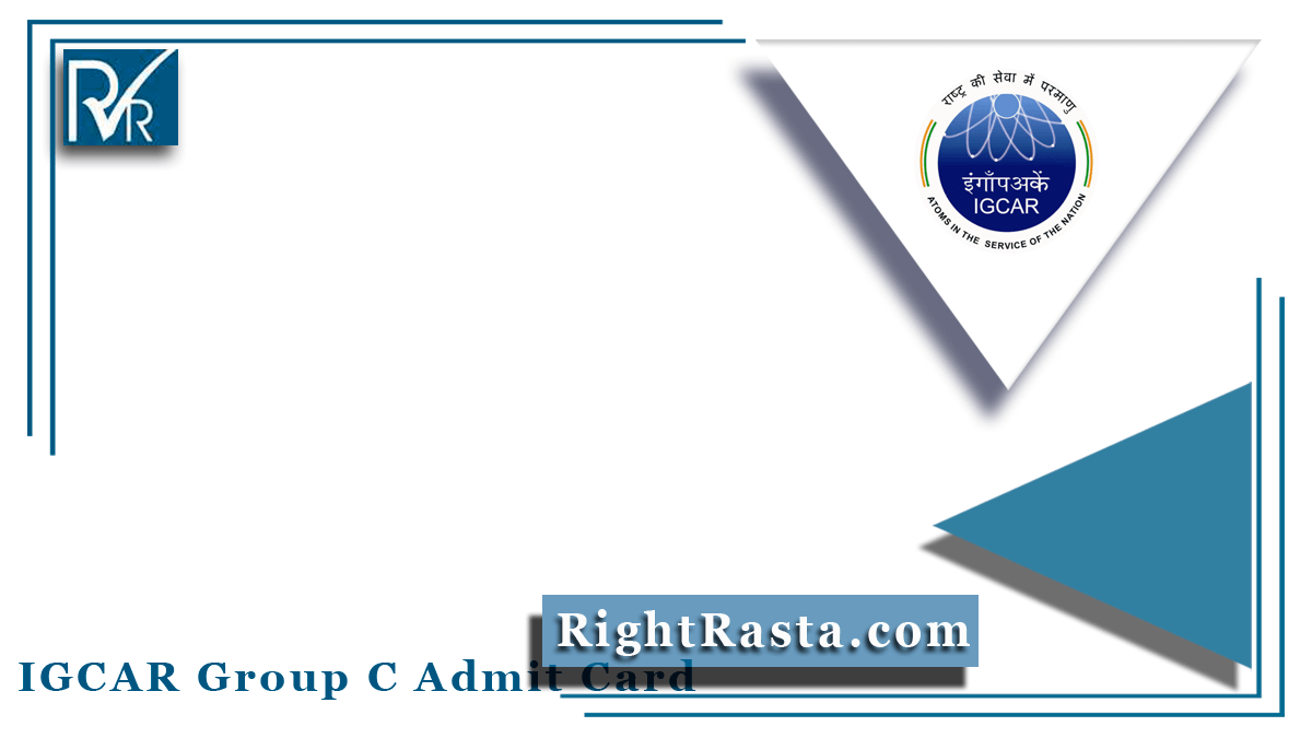 IGCAR Group C Admit Card