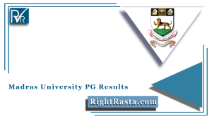 Madras University PG Results