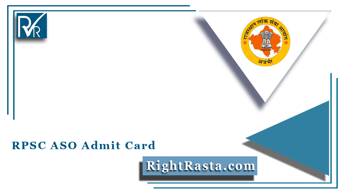 RPSC ASO Admit Card