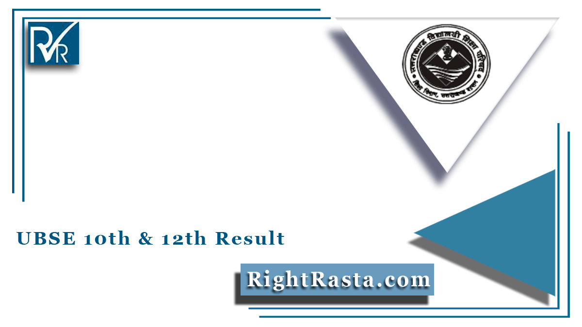 UBSE 10th & 12th Result