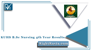 KUHS B.Sc Nursing 4th Year Results