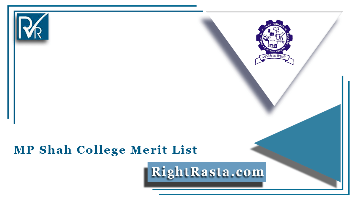 MP Shah College Merit List