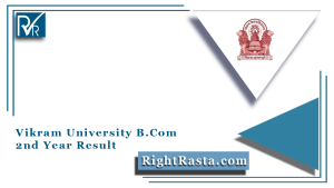 Vikram University B.Com 2nd Year Result