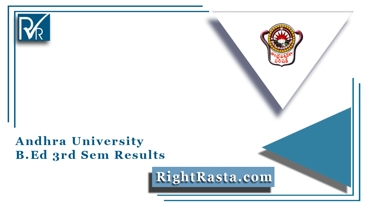 Andhra University B.Ed 3rd Sem Results