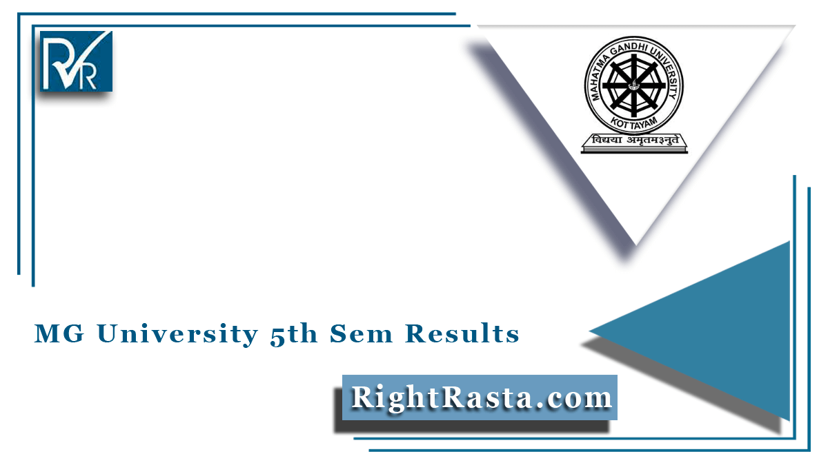 MG University 5th Sem Results