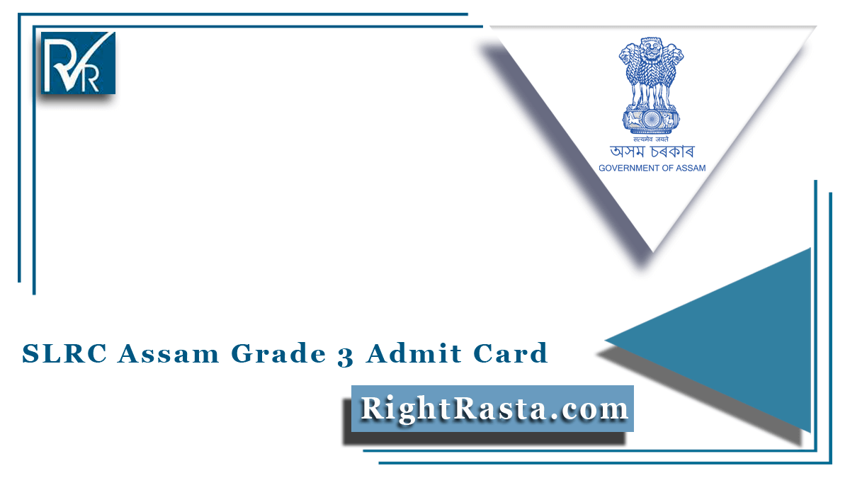 SLRC Assam Grade 3 Admit Card