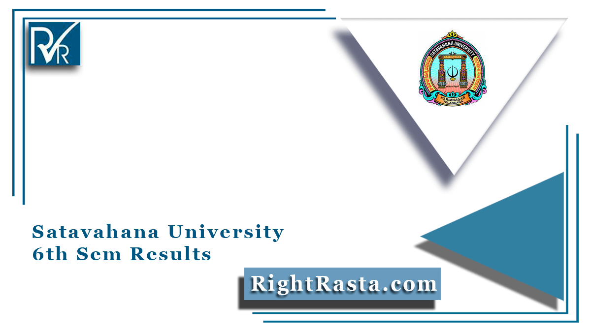 Satavahana University 6th Sem Results
