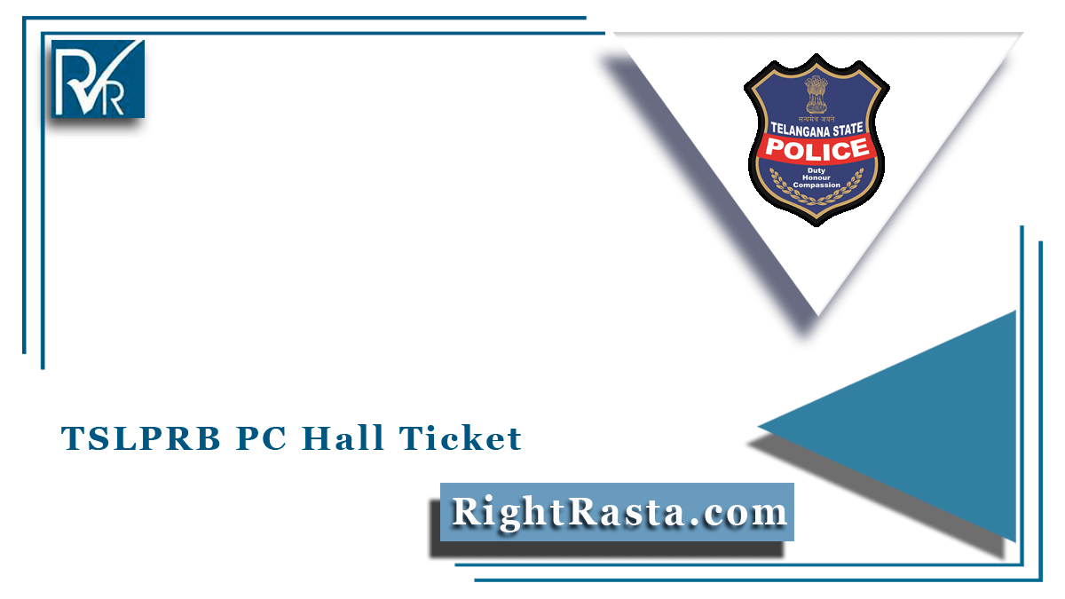 TSLPRB PC Hall Ticket