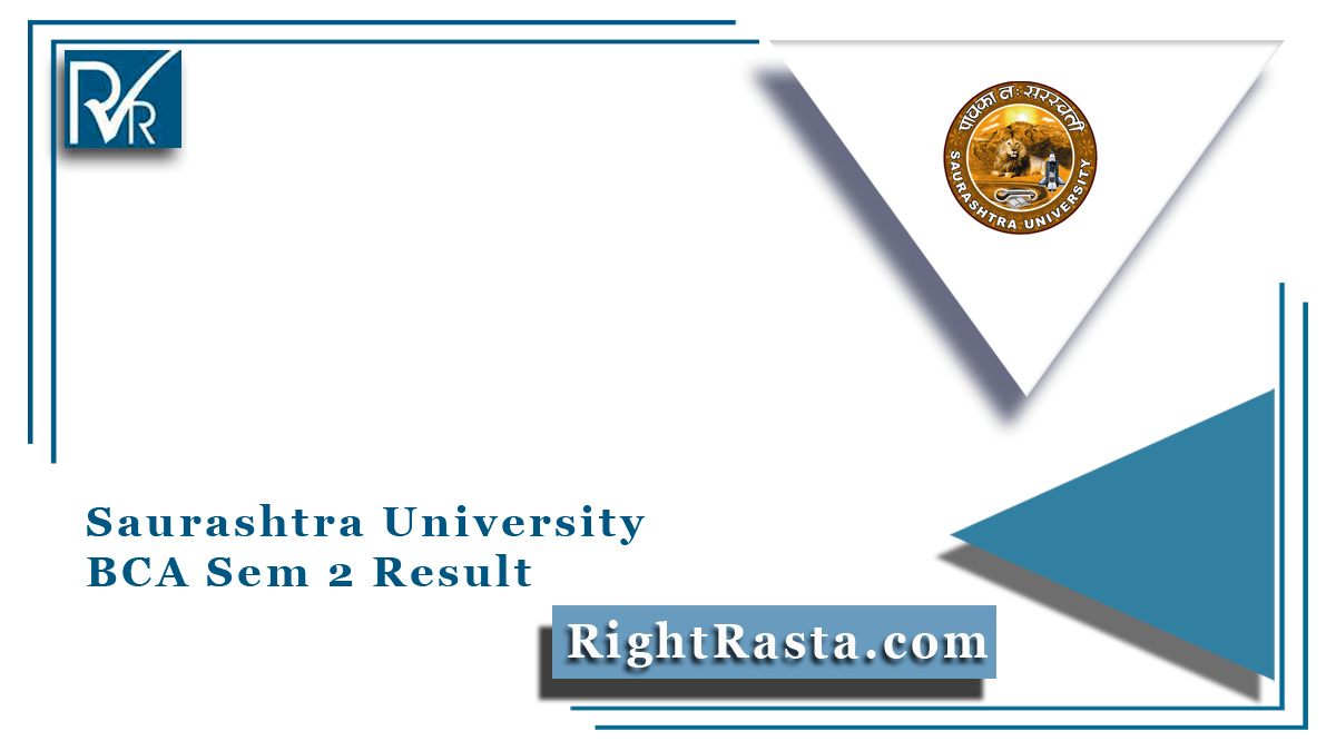 Saurashtra University BCA Sem 2 Result