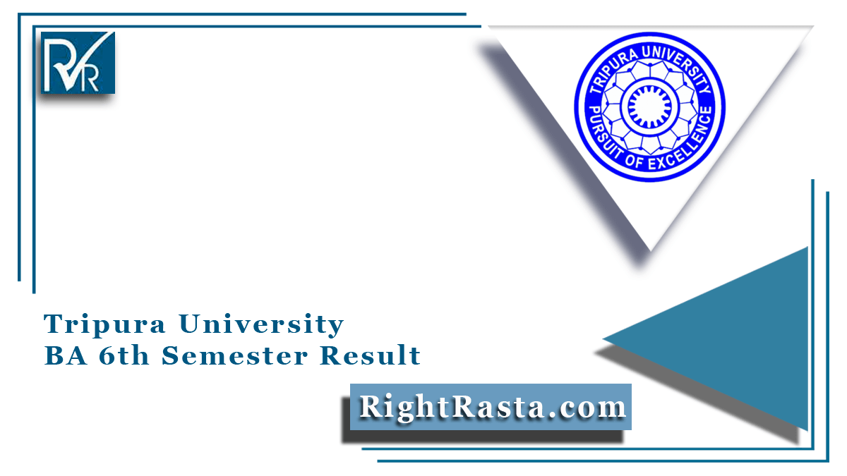 Tripura University BA 6th Semester Result