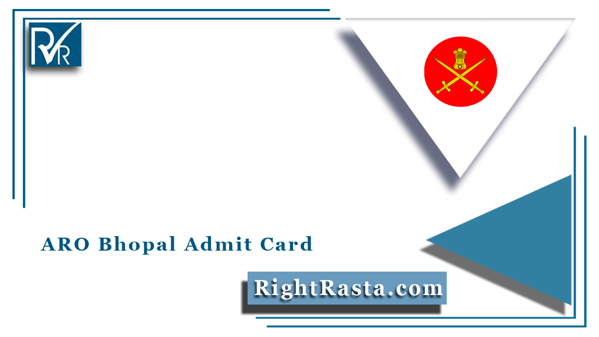 ARO Bhopal Admit Card