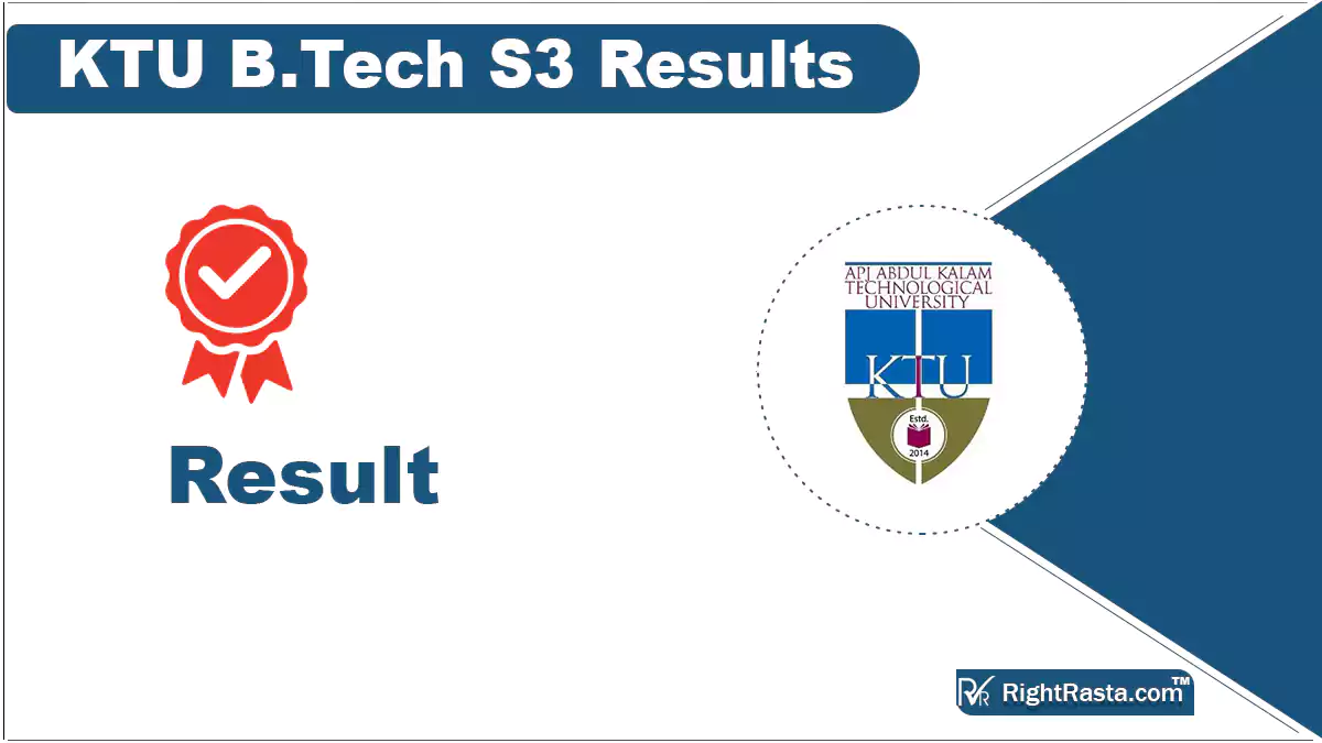 KTU B.Tech S3 Results