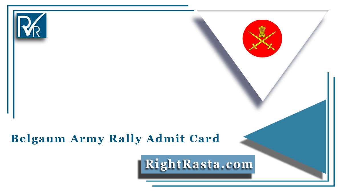 Belgaum Army Rally Admit Card