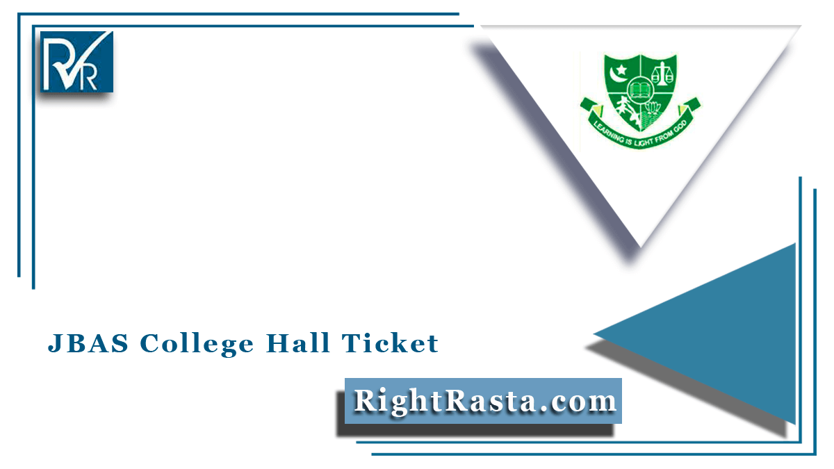 JBAS College Hall Ticket