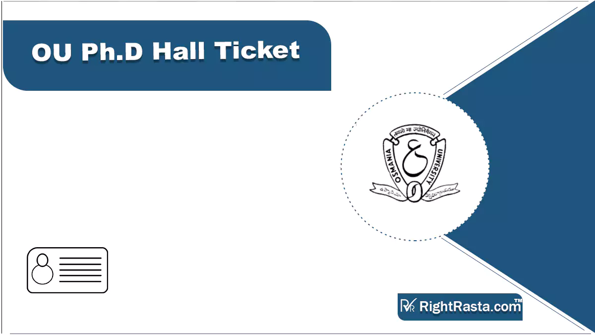 OU Ph.D Hall Ticket