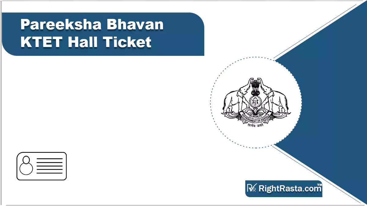 Pareeksha Bhavan KTET Hall Ticket
