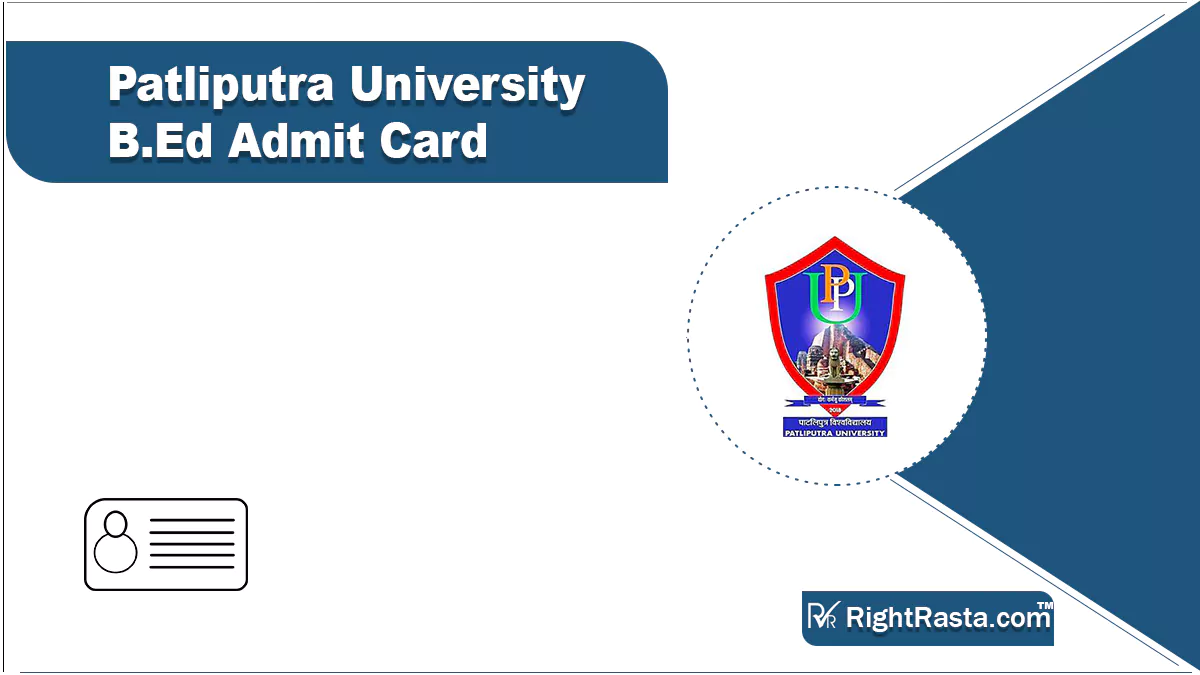 Patliputra University B.Ed Admit Card