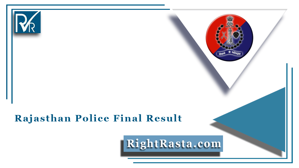 Rajasthan Police Final Result