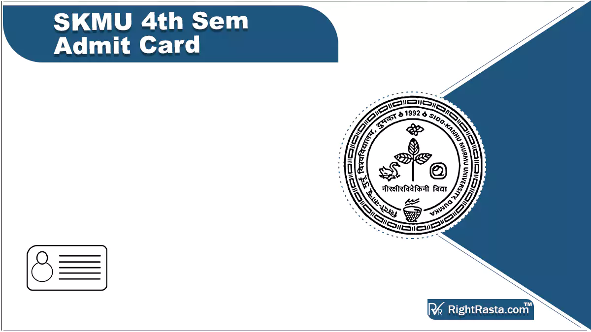 SKMU 4th Sem Admit Card