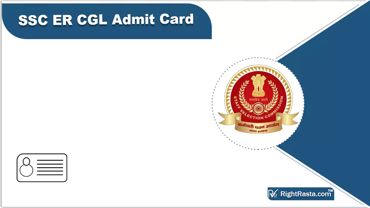 SSC ER CGL Admit Card