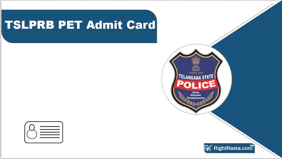 TSLPRB PET Admit Card