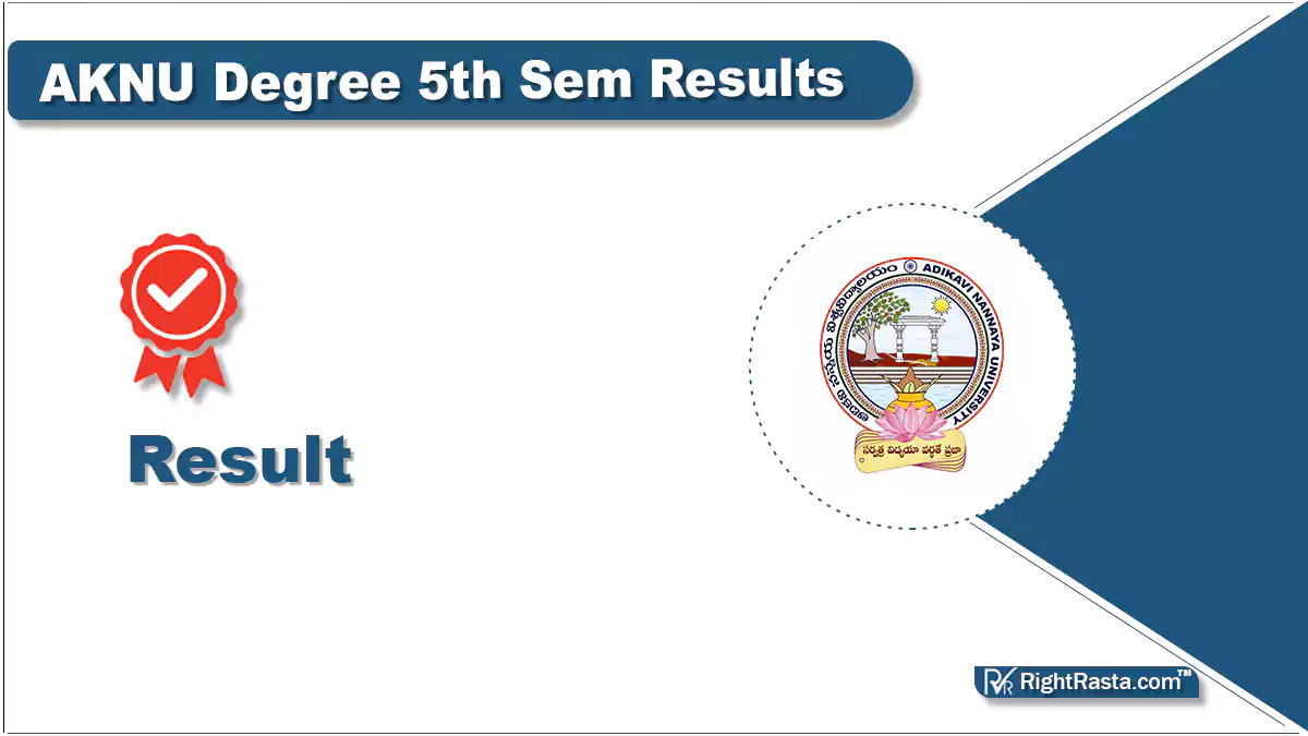 AKNU Degree 5th Sem Results